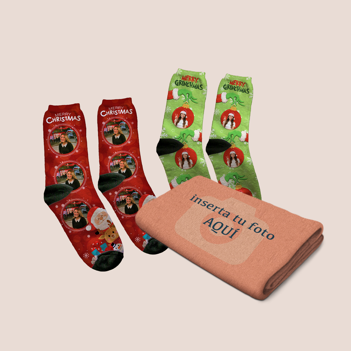 Paquete Calcetines y Frazada