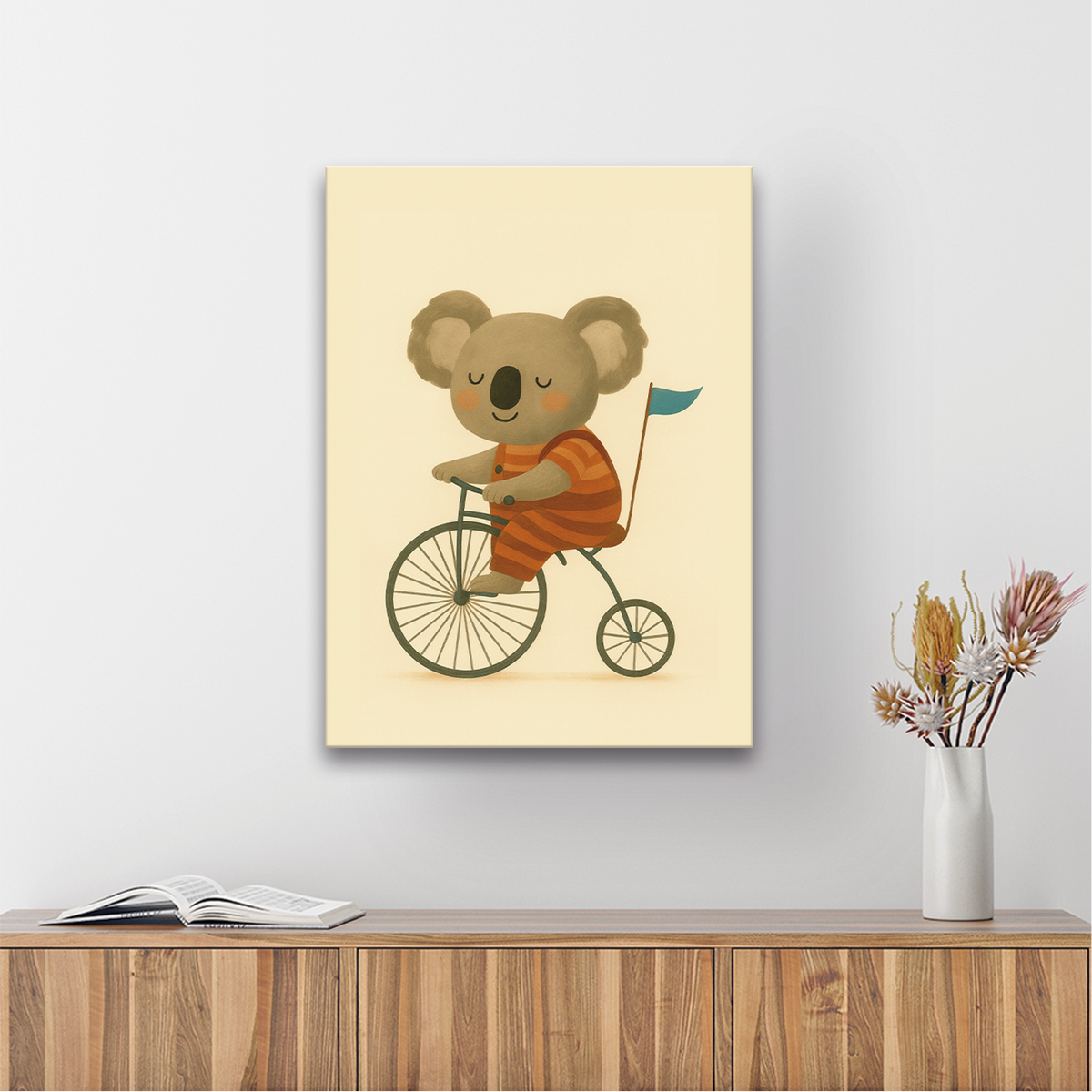 Cuadro acrílico - Koala en bicicleta balcru #Tipo_Canvas