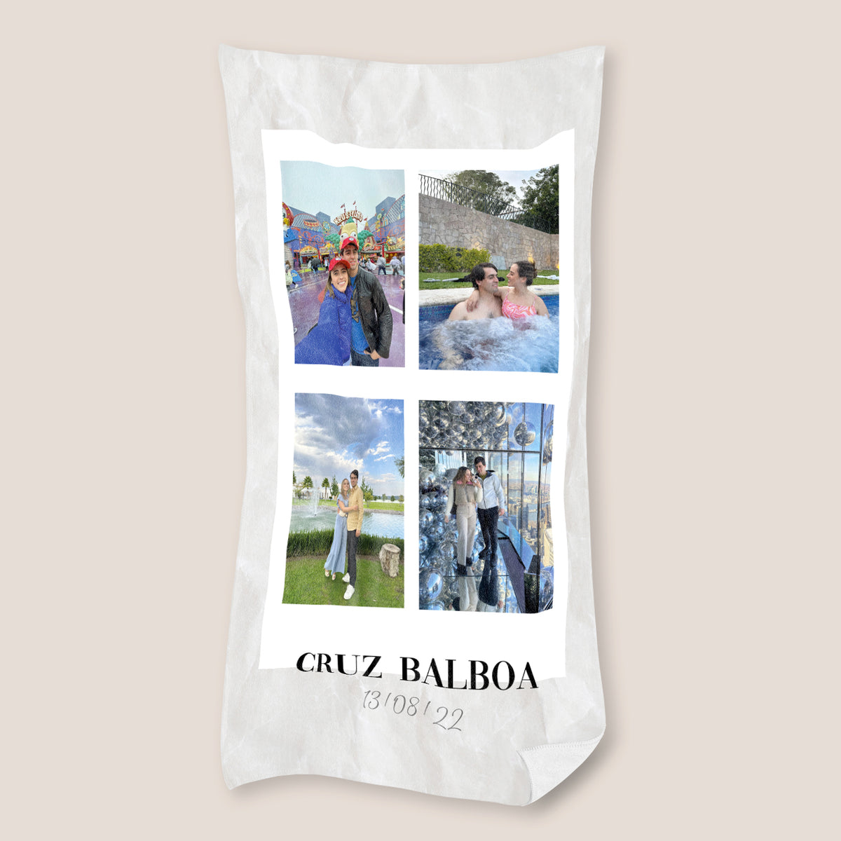 Toalla personalizable collage 4