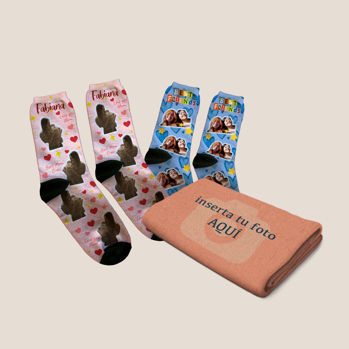 Paquete Calcetines y Frazada