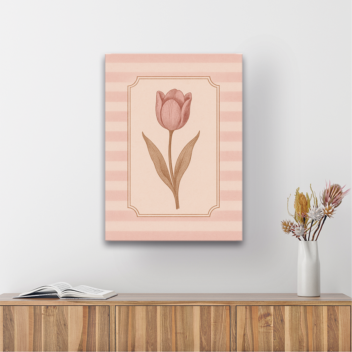 Cuadro acrílico - Tulipan rosa balcru #Tipo_Canvas