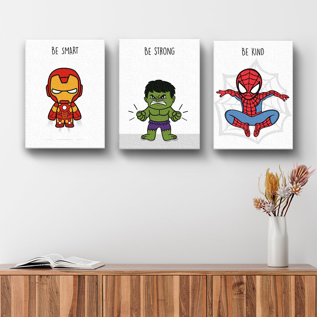 Collage de Cuadros Superhéroes II