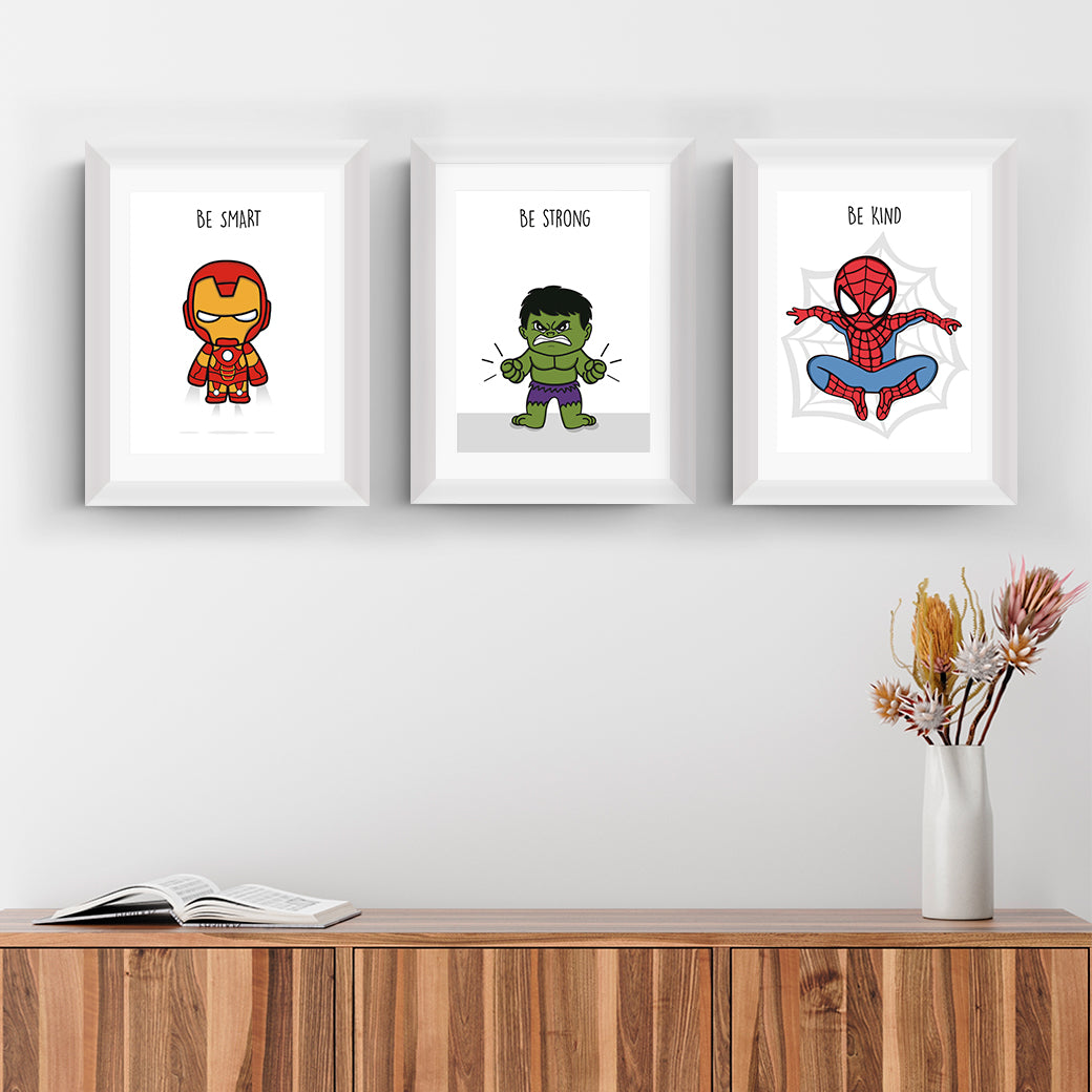 Collage de Cuadros Superhéroes II