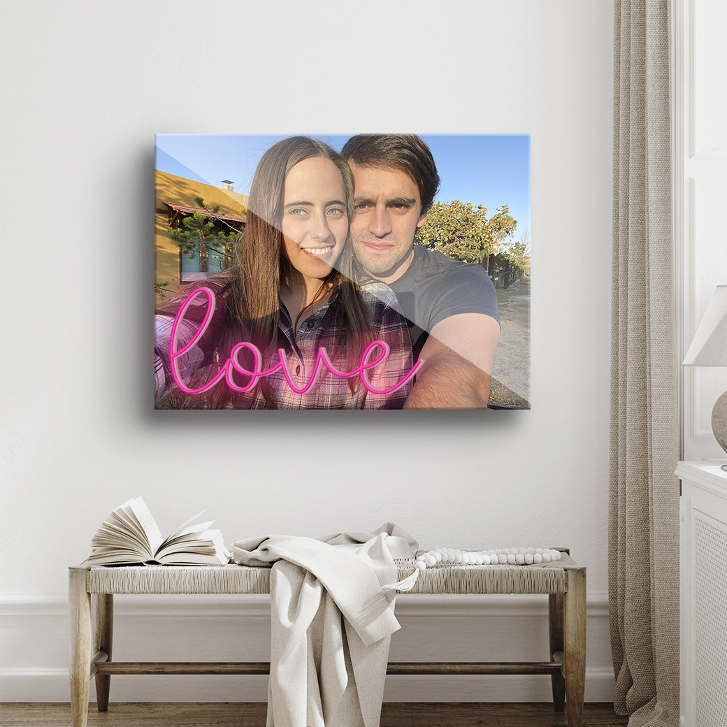 Cuadro Neón Love Personalizable