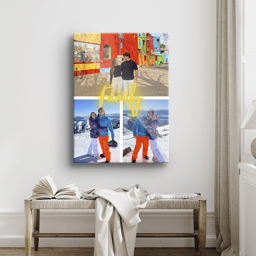 Cuadro Neón Family Personalizable