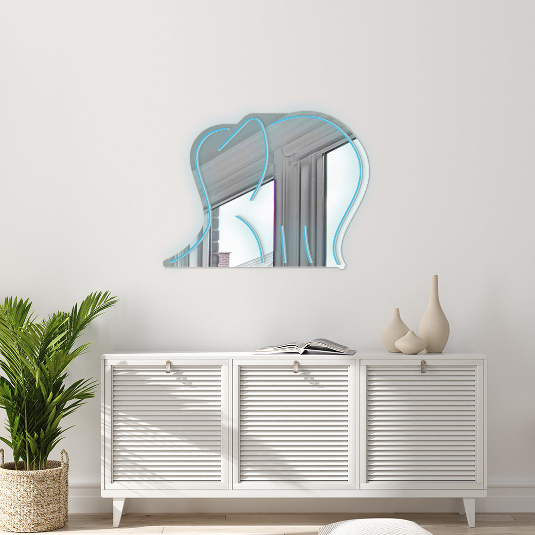Espejo Neón Elefante