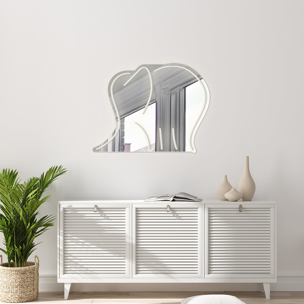 Espejo Neón Elefante