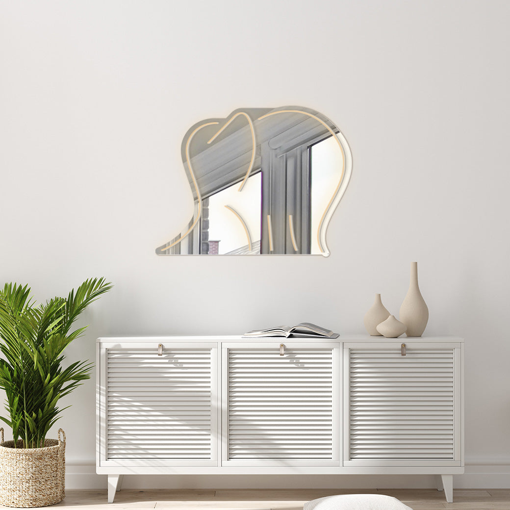 Espejo Neón Elefante