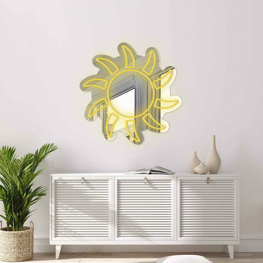 Espejo Neón Sun - balcru #color_amarillo