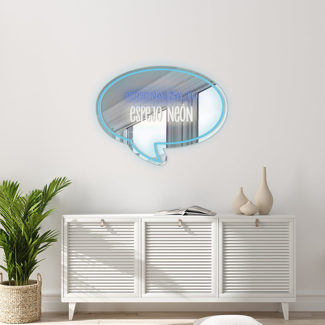 Espejo Neón Cómic Personalizable