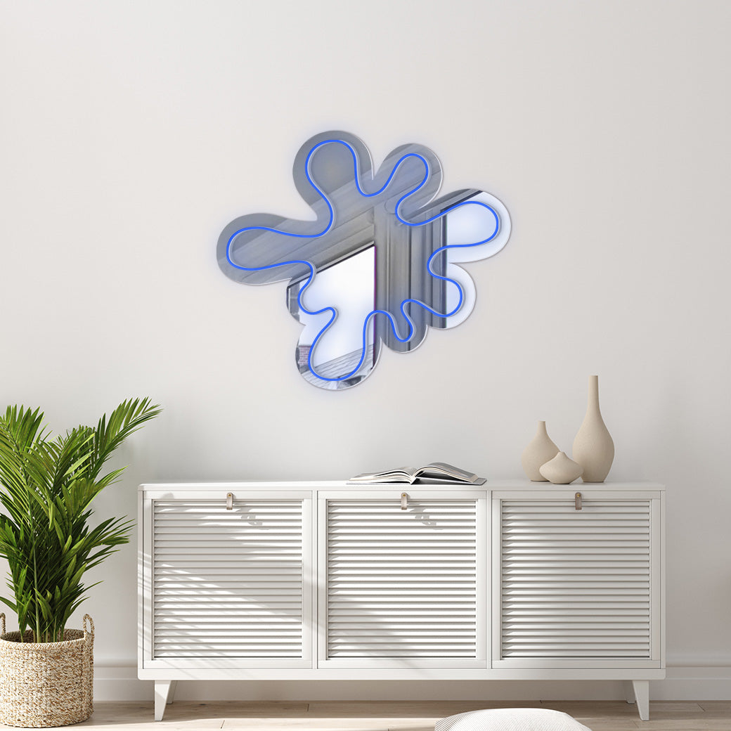 Espejo Neón Mancha de pintura