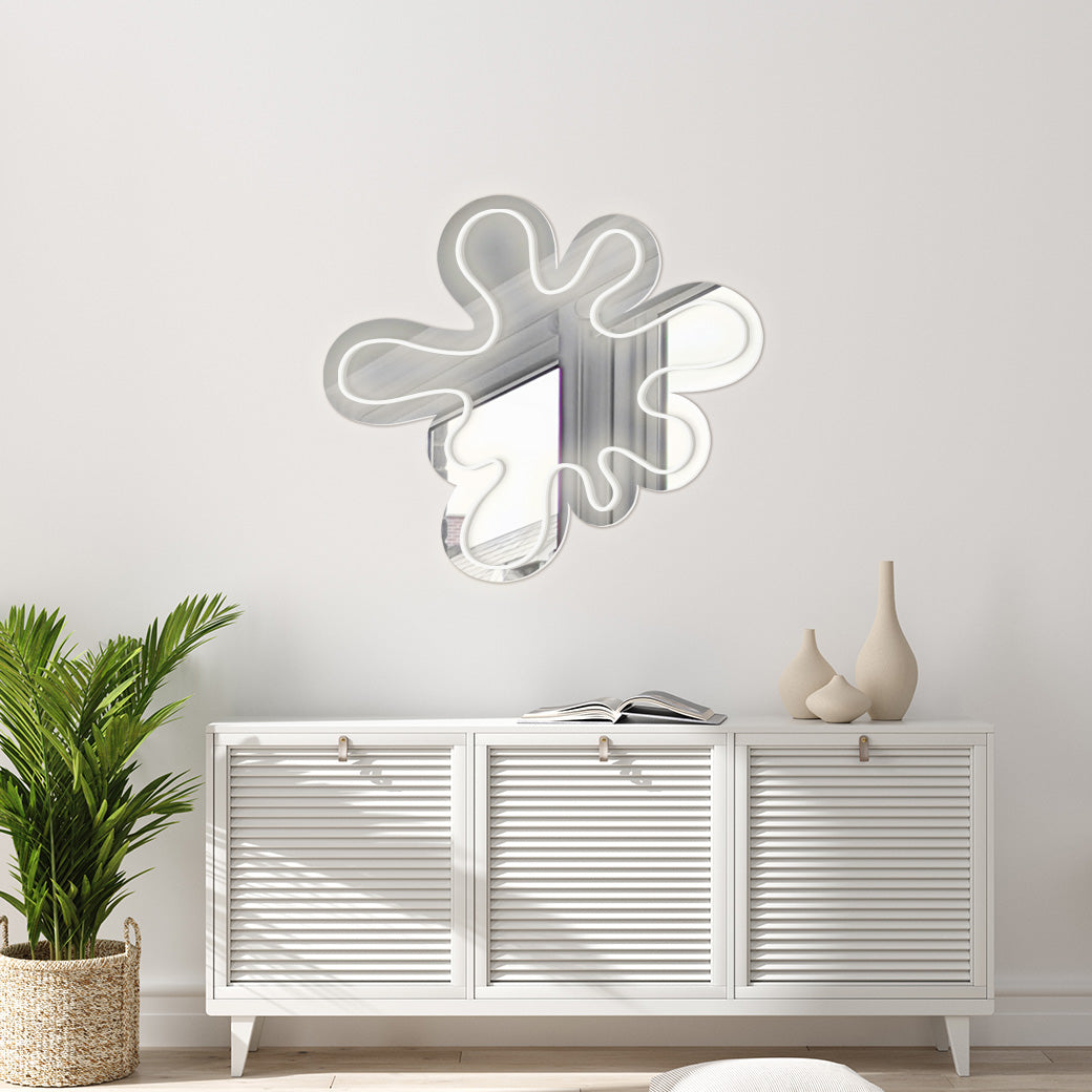 Espejo Neón Mancha de pintura