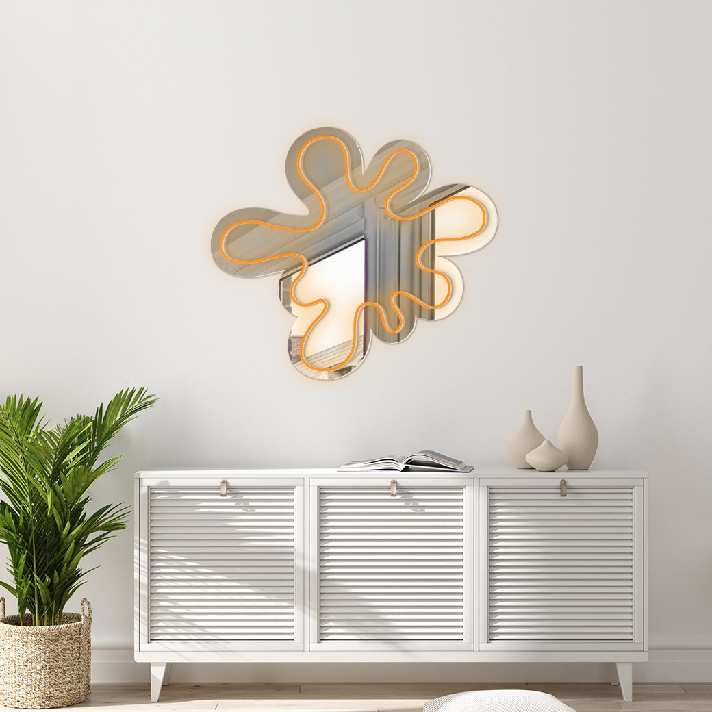 Espejo Neón Mancha de pintura