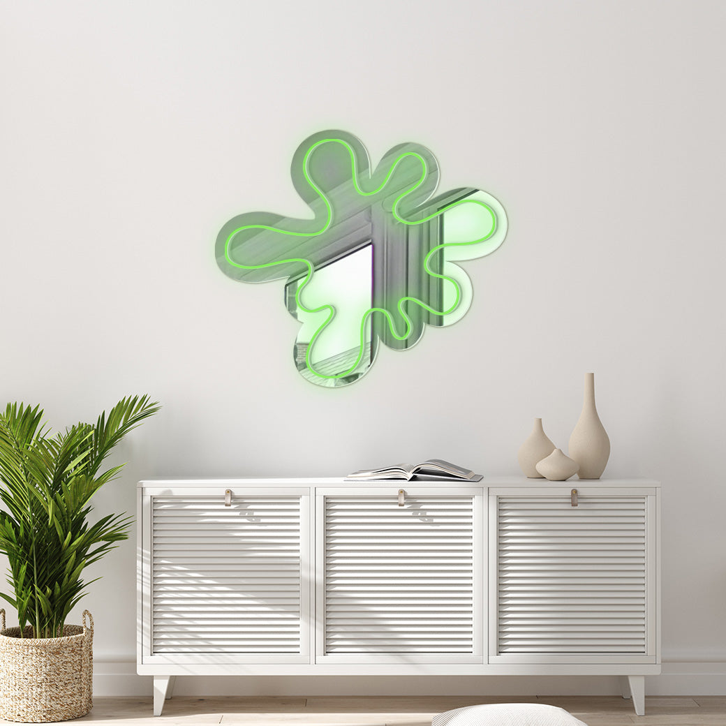 Espejo Neón Mancha de pintura