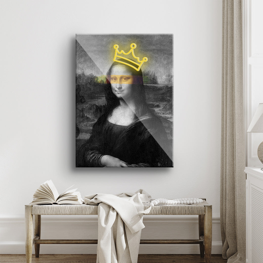 Cuadro Neón Queen lisa - balcru #color_amarillo