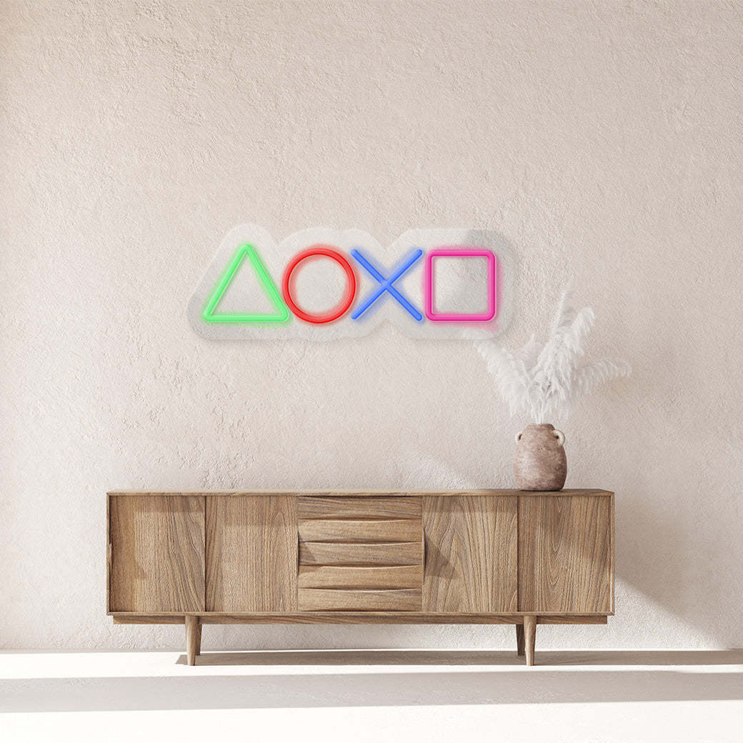 Video game Neón - balcru #colores_verde rojo azul y rosa