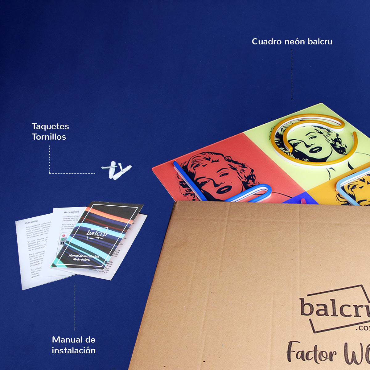 Cuadro Neón México Personalizable