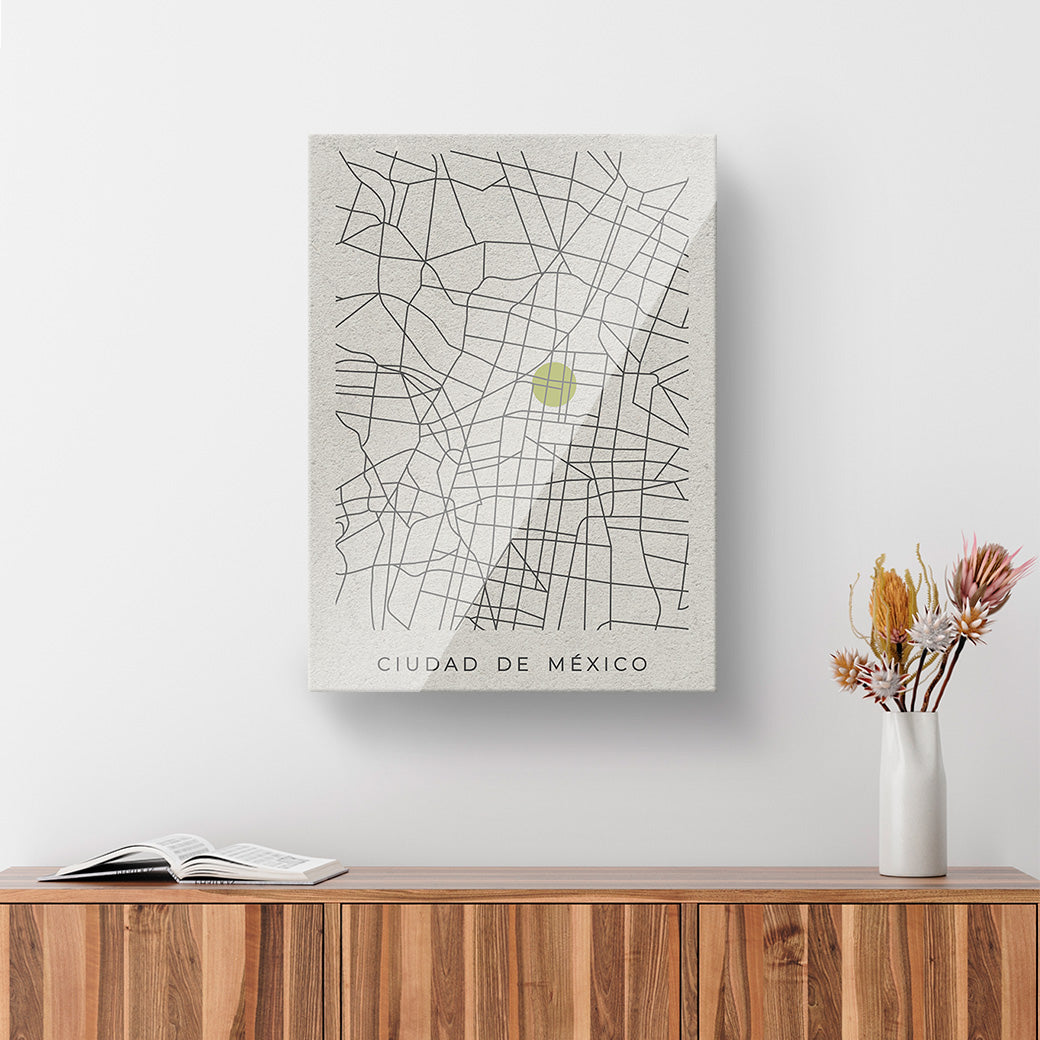 Cuadro decorativo CDMX map