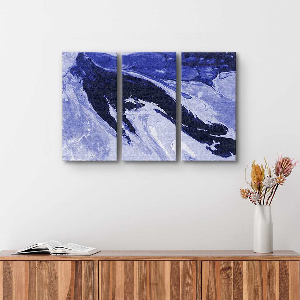 Collage split Canvas abstractos azules - balcru #Tipo_Canvas