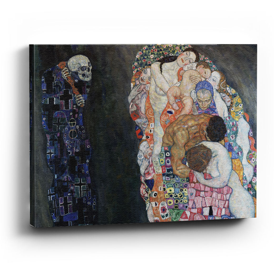 Cuadro Canvas Muerte y Vida Gustav Klimt- balcru #Tipo_Canvas