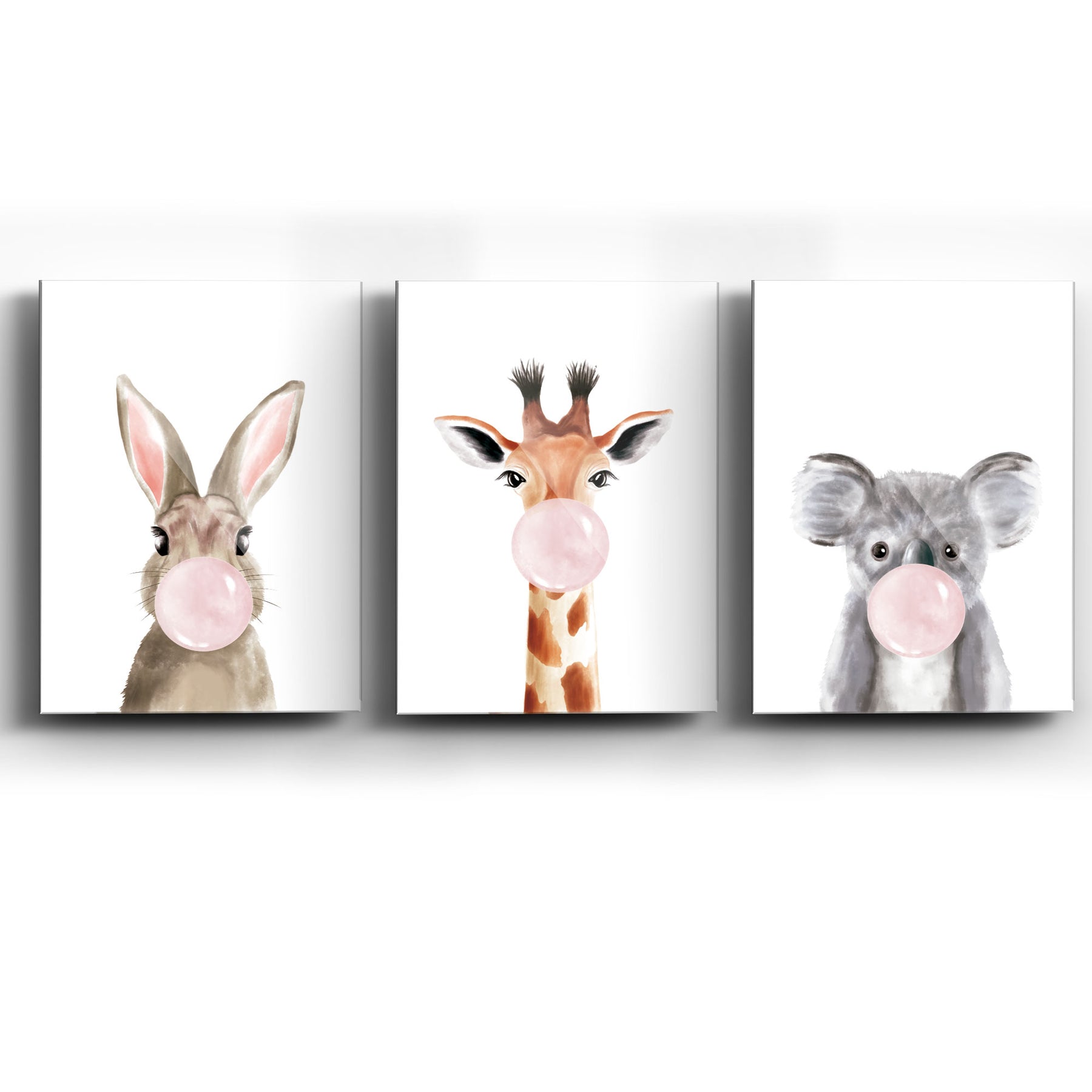 Collage de Cuadros Pink Bubble Gum