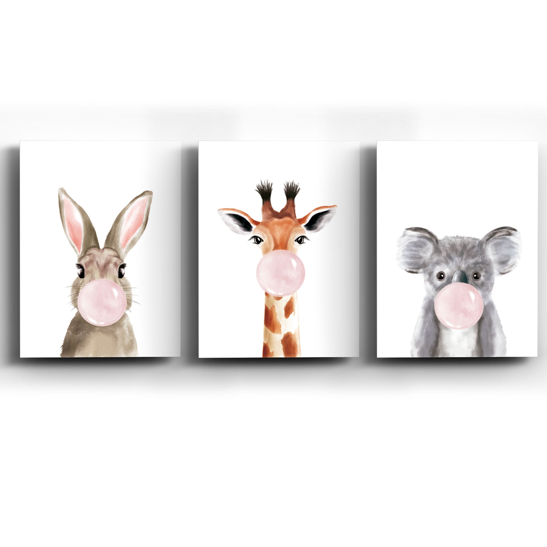 Collage de Cuadros Pink Bubble Gum