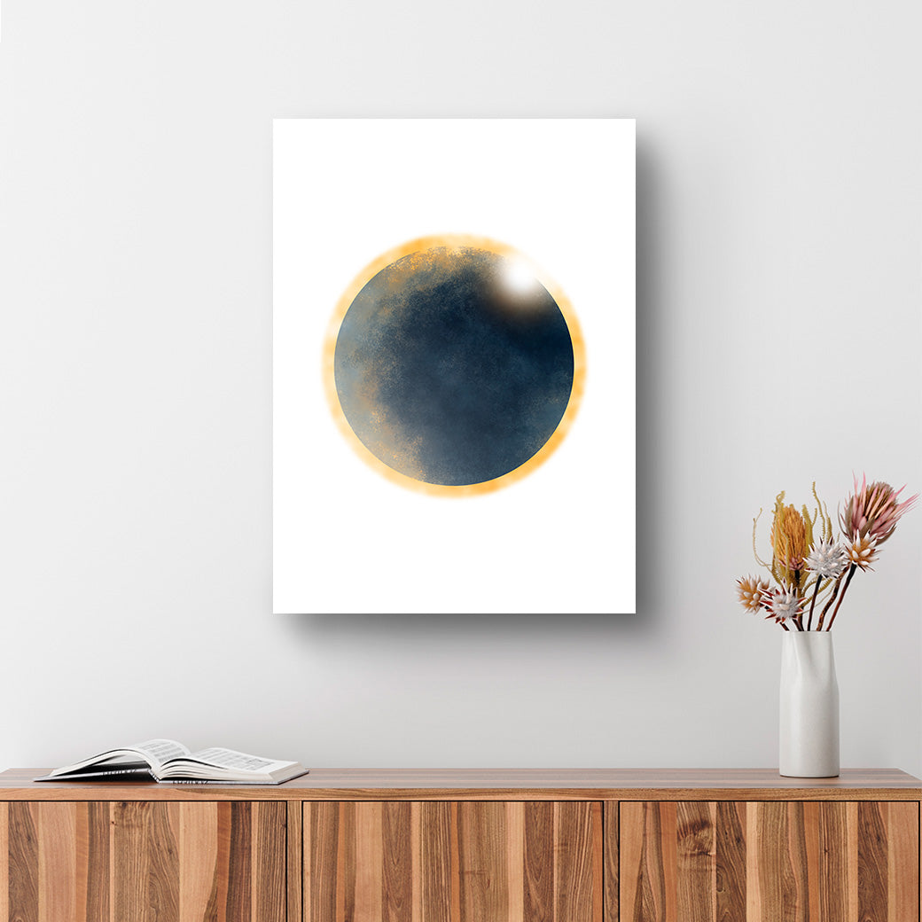 Cuadro de Eclipse en acuarela