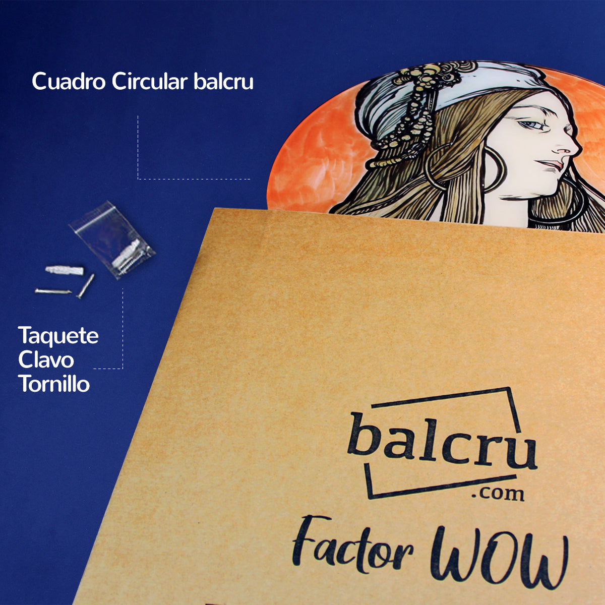 Collage de Cuadros con Fases lunares