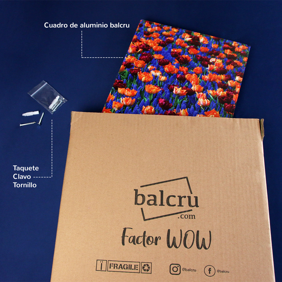 Cuadro Aluminio Personalizable (Vertical)