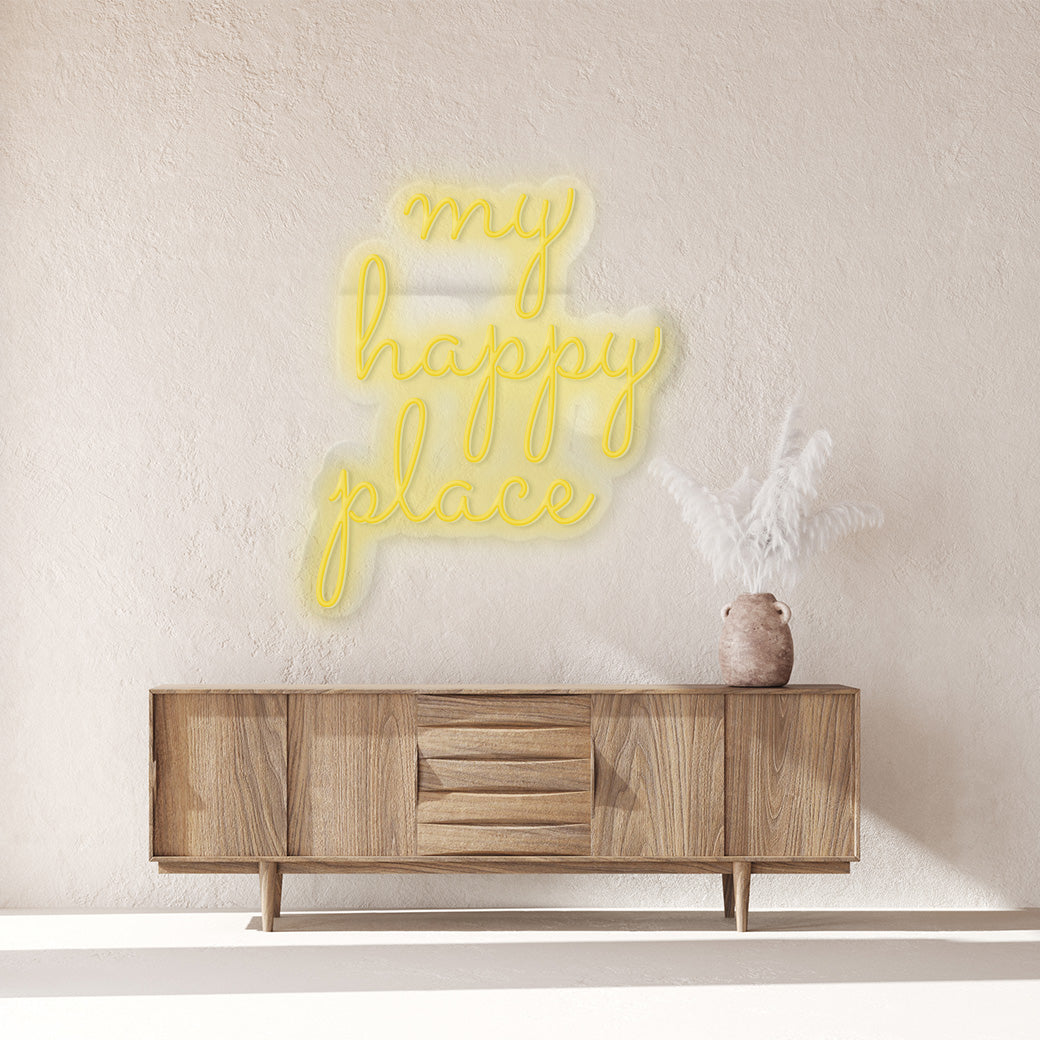My happy place Neón - balcru #color_amarillo