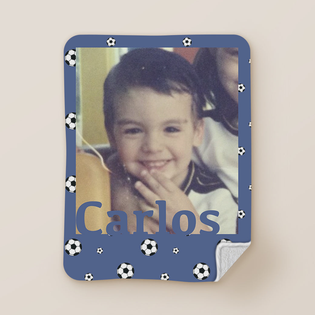 Cobija frazada personalizable balones