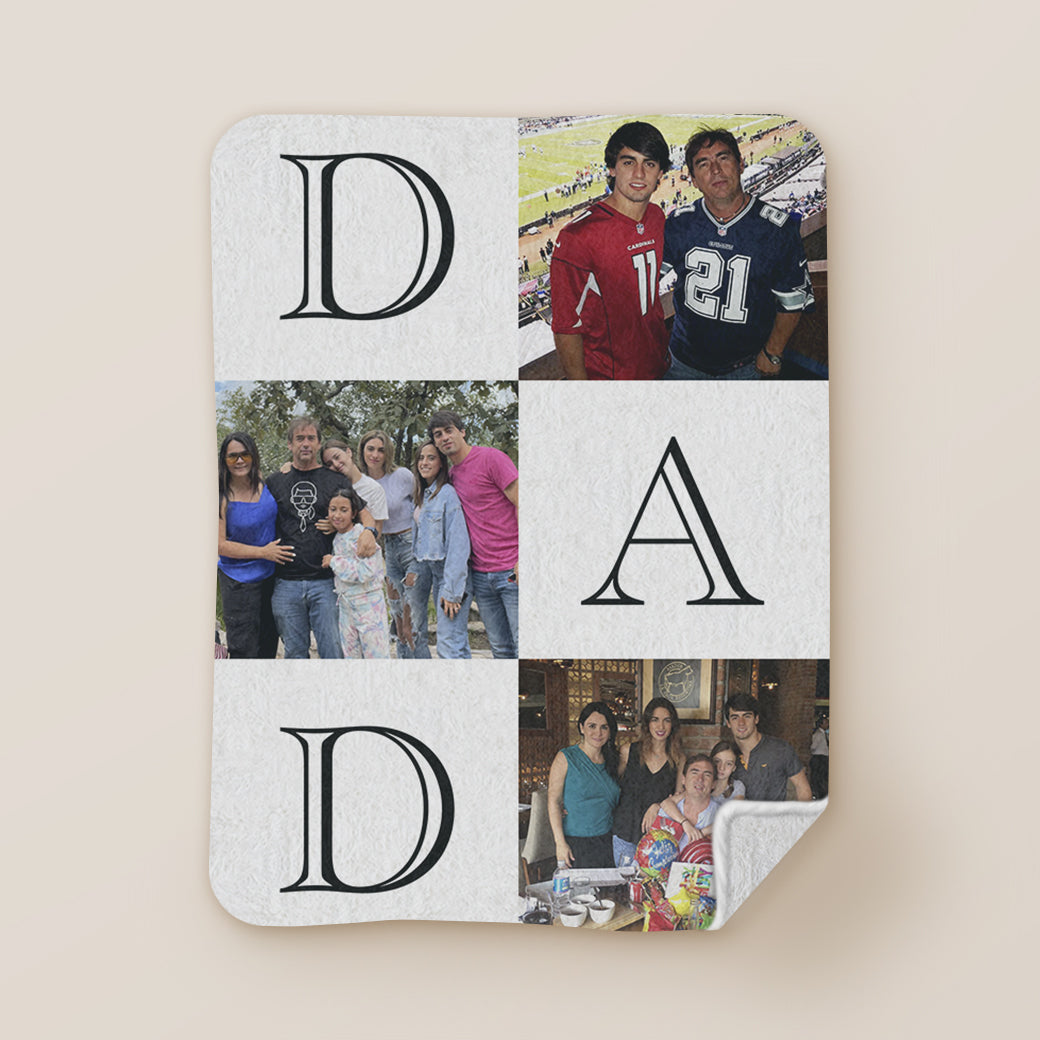 Cobija frazada personalizable dad
