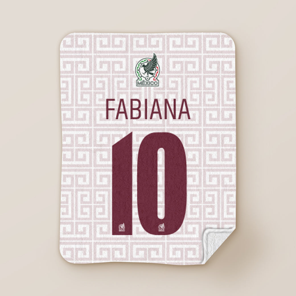 Cobija frazada personalizable jersey visitante