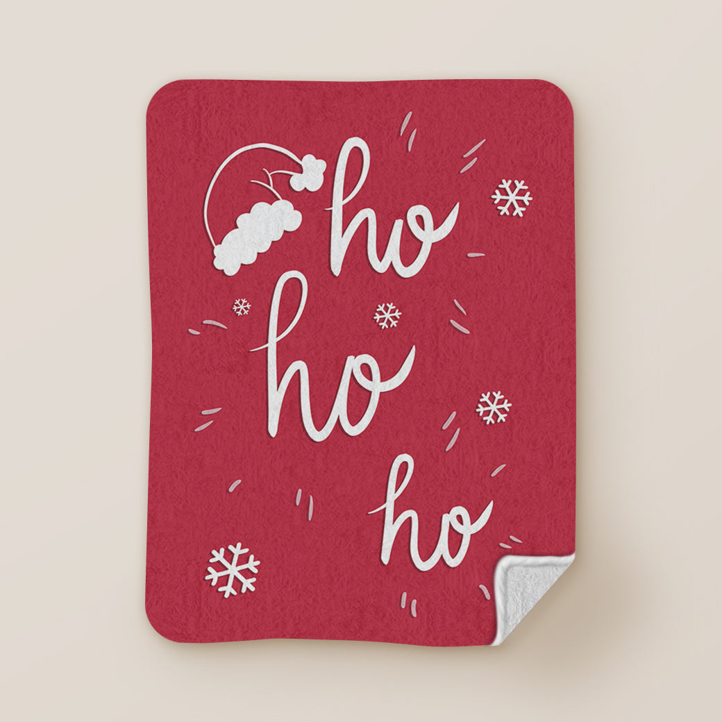 Cobija Frazada Ho Ho Ho - balcru