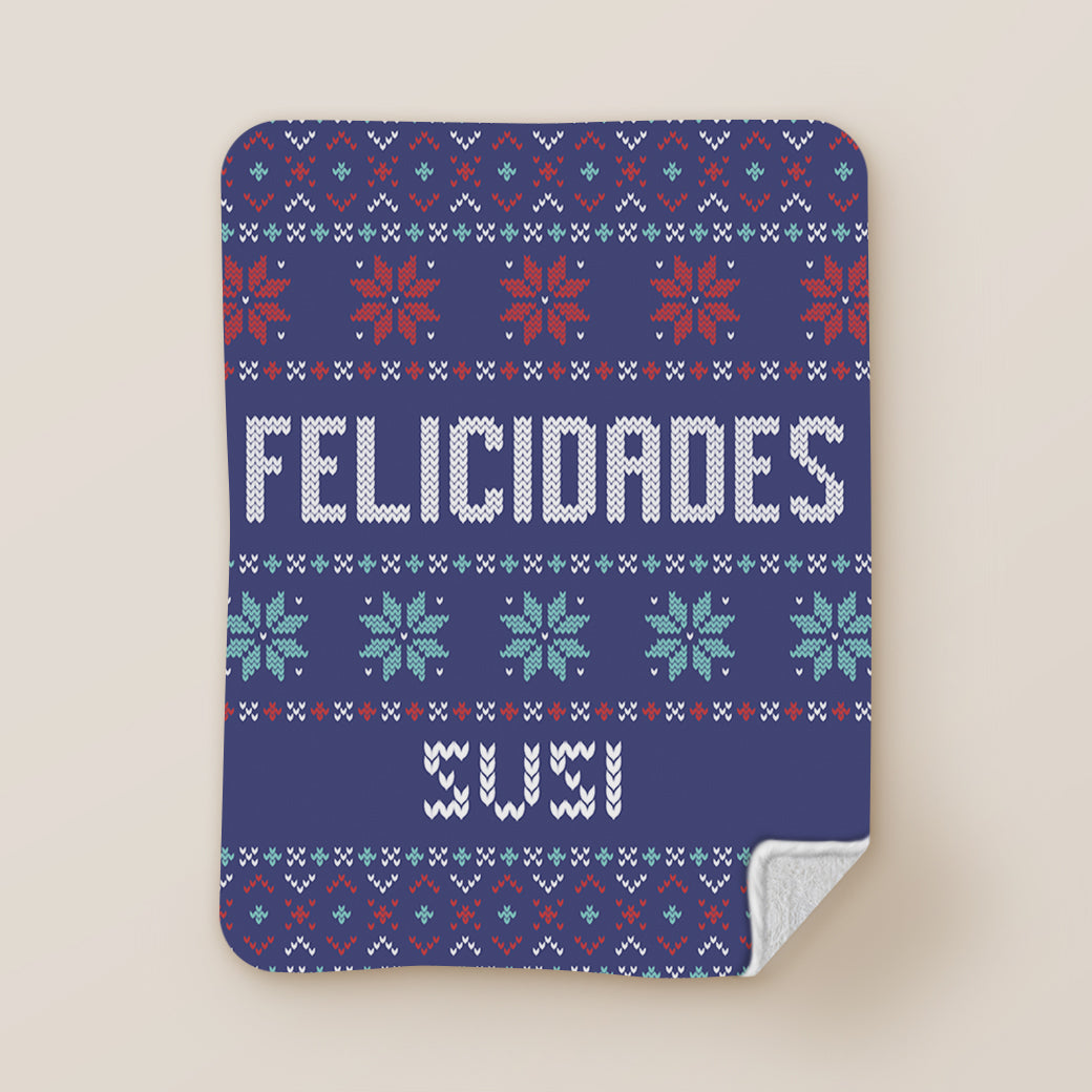 Cobija frazada personalizable nochebuena