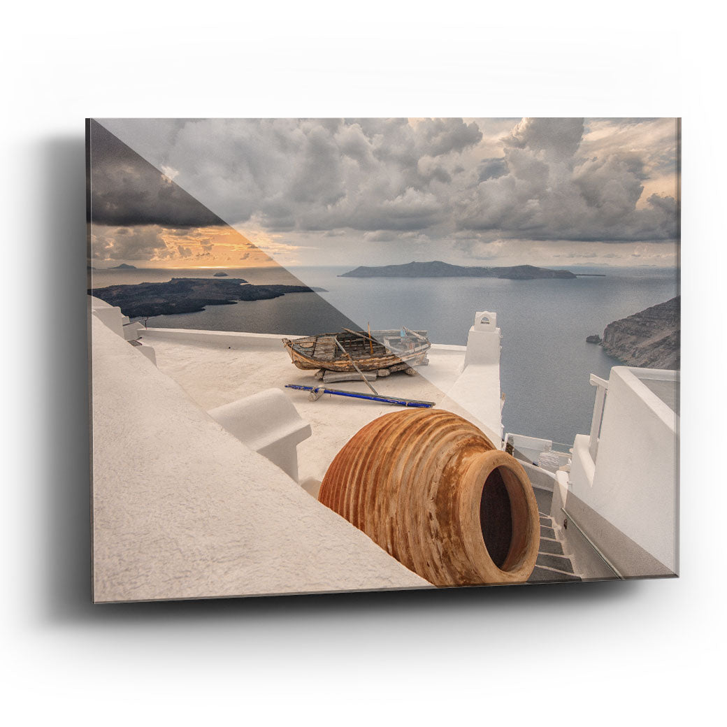 Cuadro decorativo de Santorini
