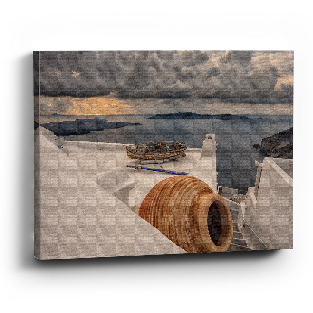 Cuadro decorativo de Santorini