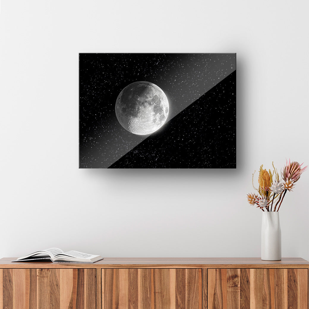 Cuadro decorativo Luna en 3D