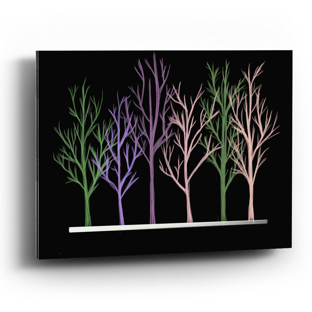 Cuadro con Bosque de colores