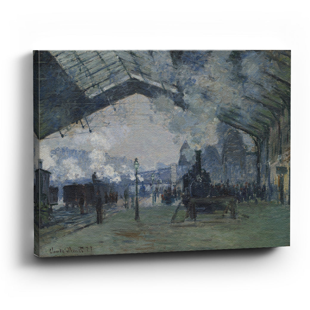 Cuadro canvas Llegada del tren de Normandía, Gare Saint-Lazare Claude Monet  - balcru #Tipo_Canvas