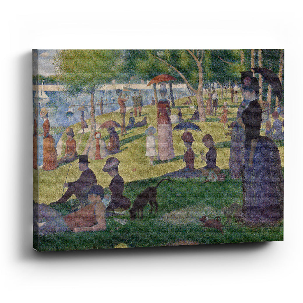 Cuadro canvas Tarde de domingo en la isla de la Grande Jatte Georges Pierre Seurat - balcru #Tipo_Canvas