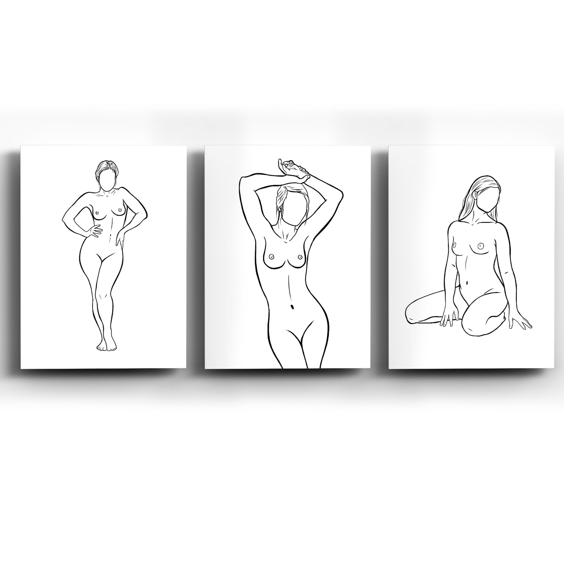 Collage de Cuadros de Silhouettes