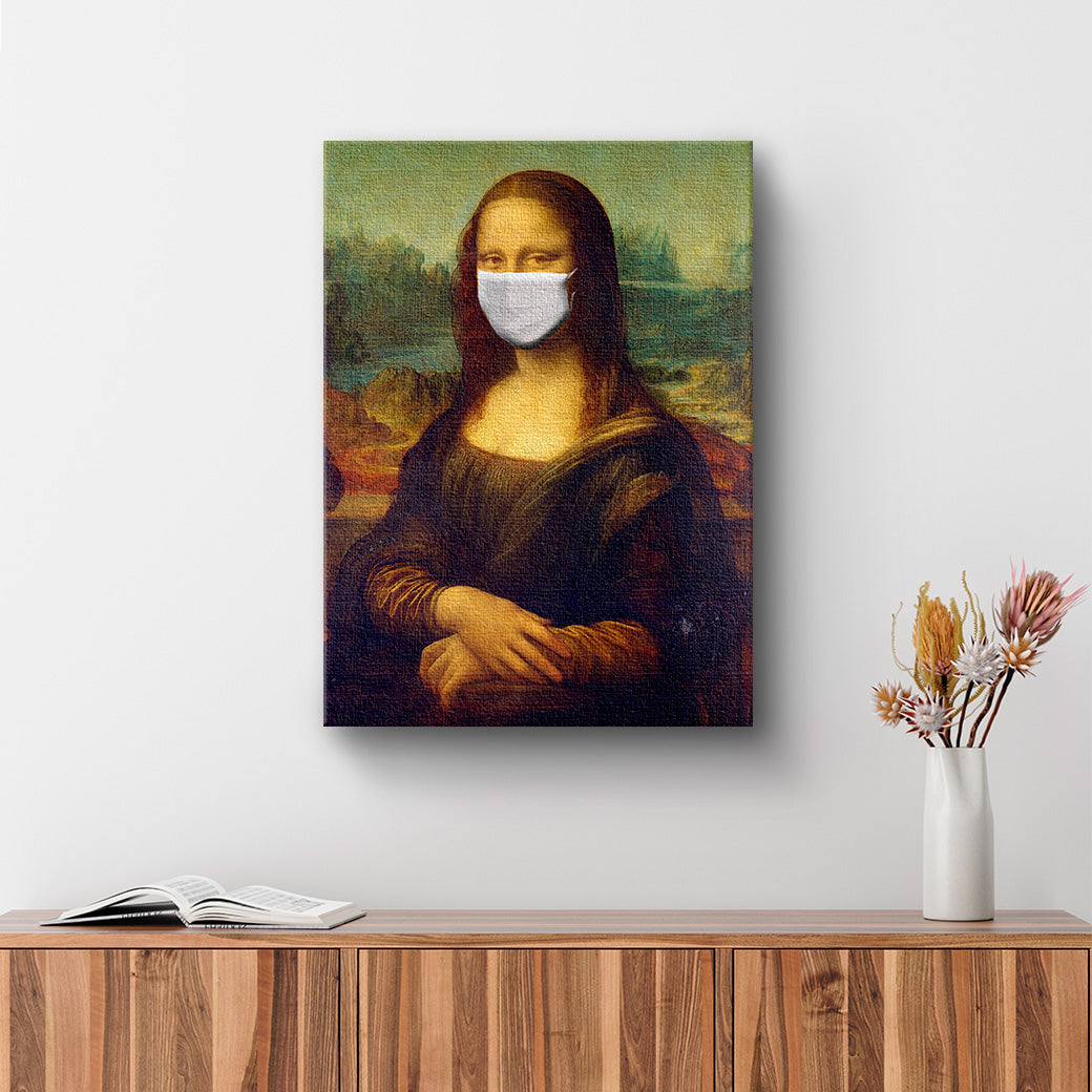 Cuadro de Mona Lisa Coronavirus