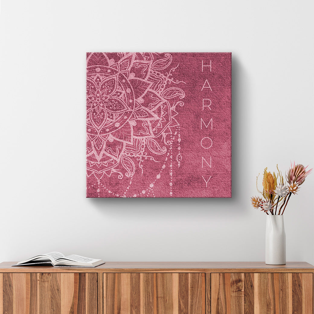 Cuadro de Mandala rosa