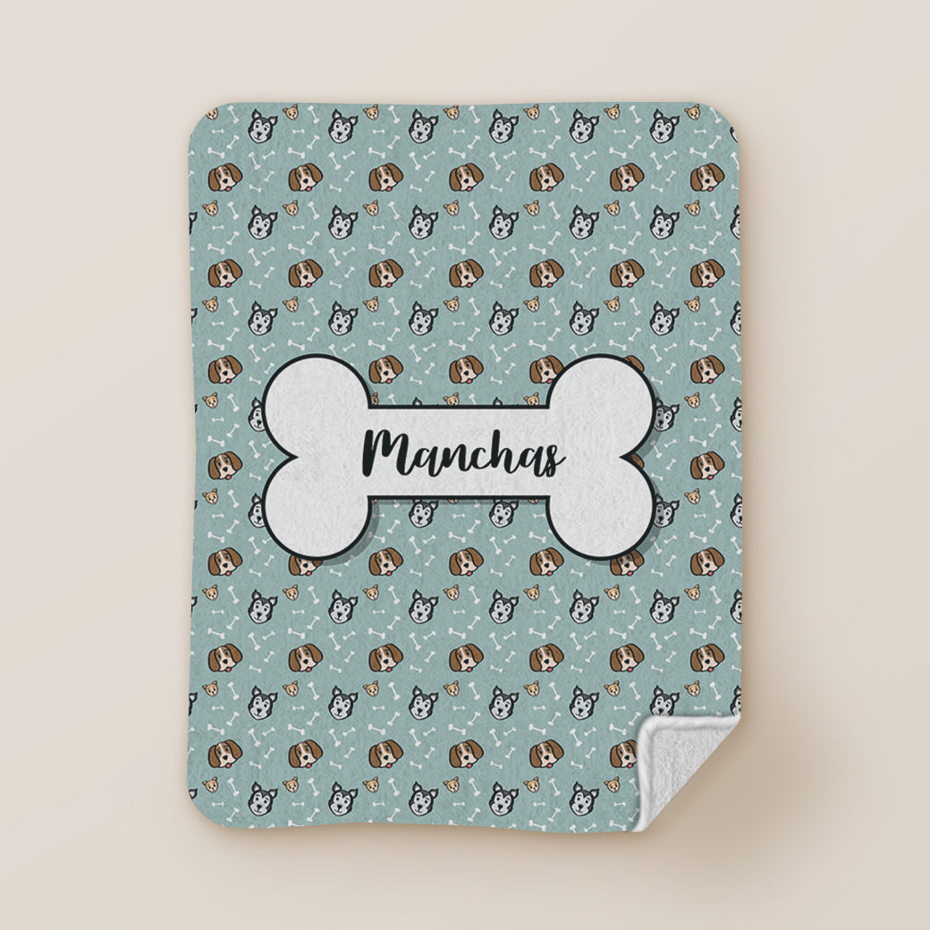 Frazada manta cobija personalizada para mascotas