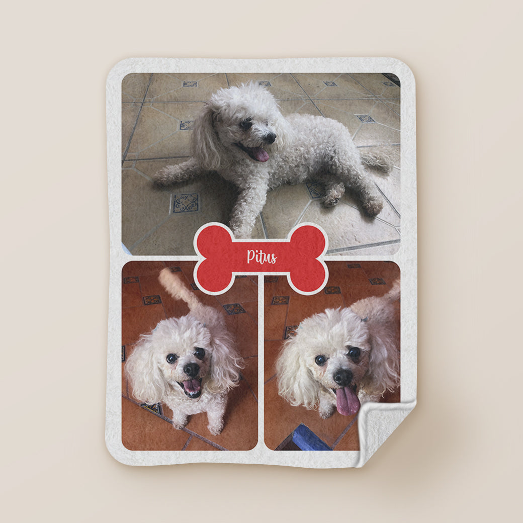 Frazada manta cobija personalizada para mascotas