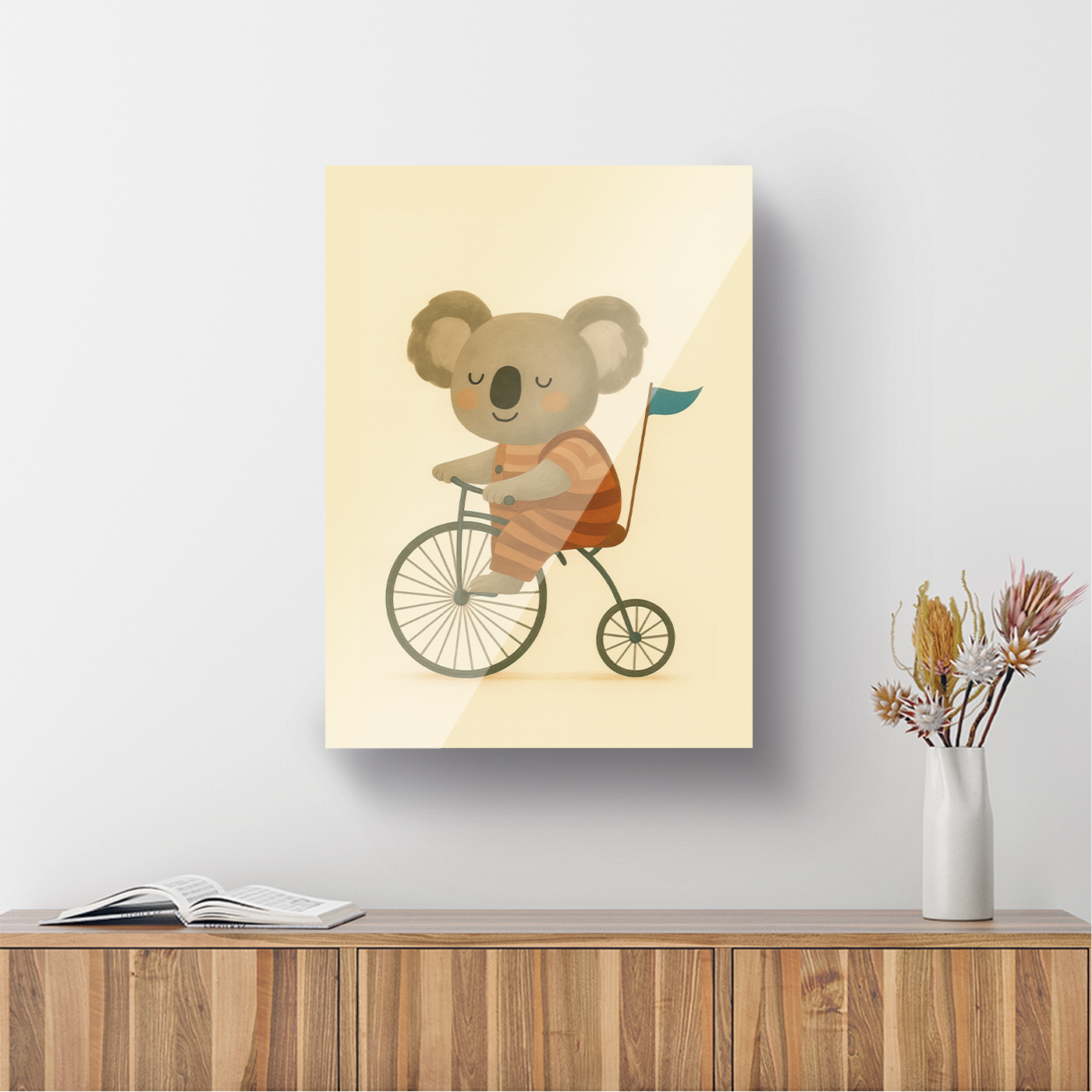 Cuadro Koala en Bicicleta
