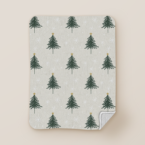 Cobija Frazada Bosque de Navidad