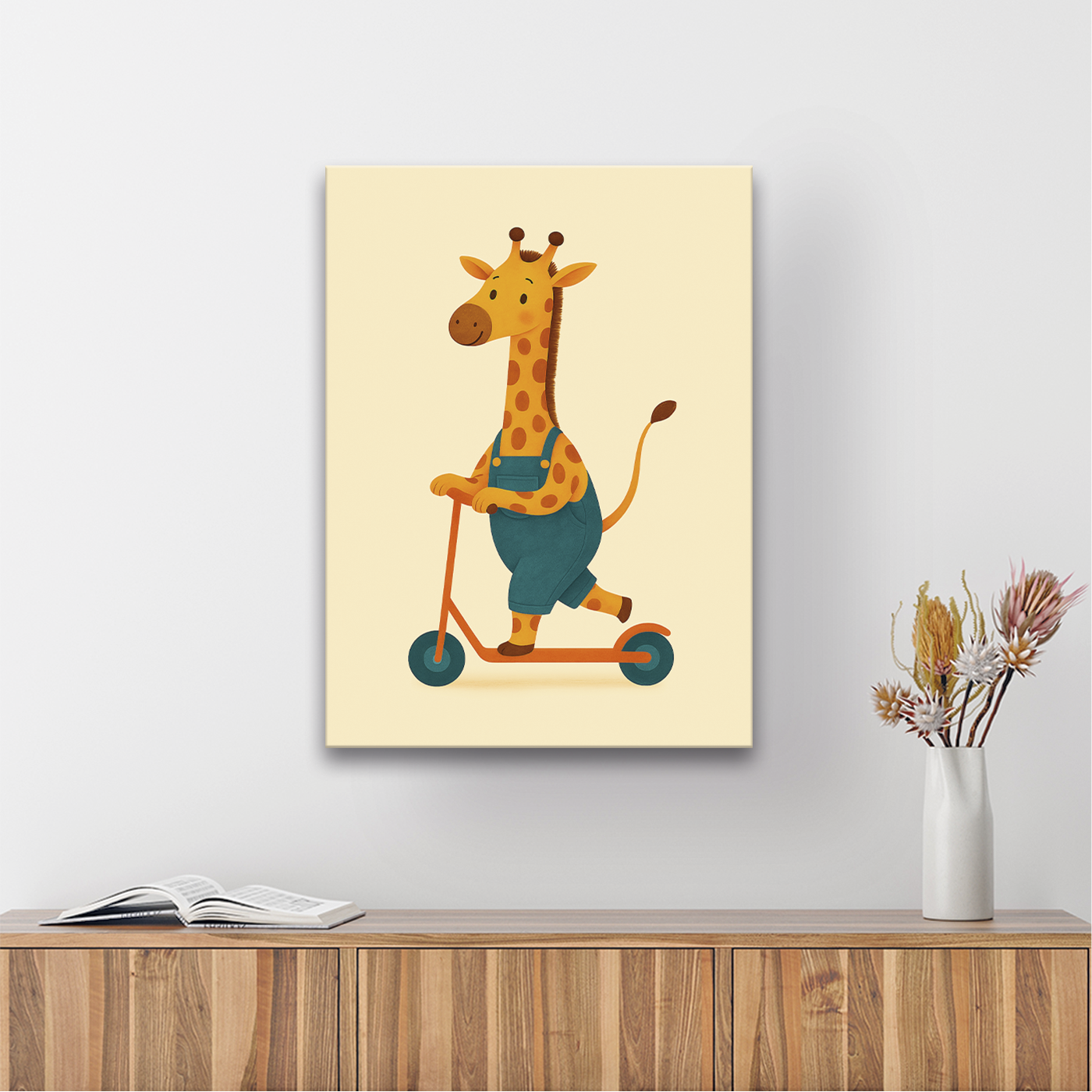 Cuadro Jirafa Baby Scooter