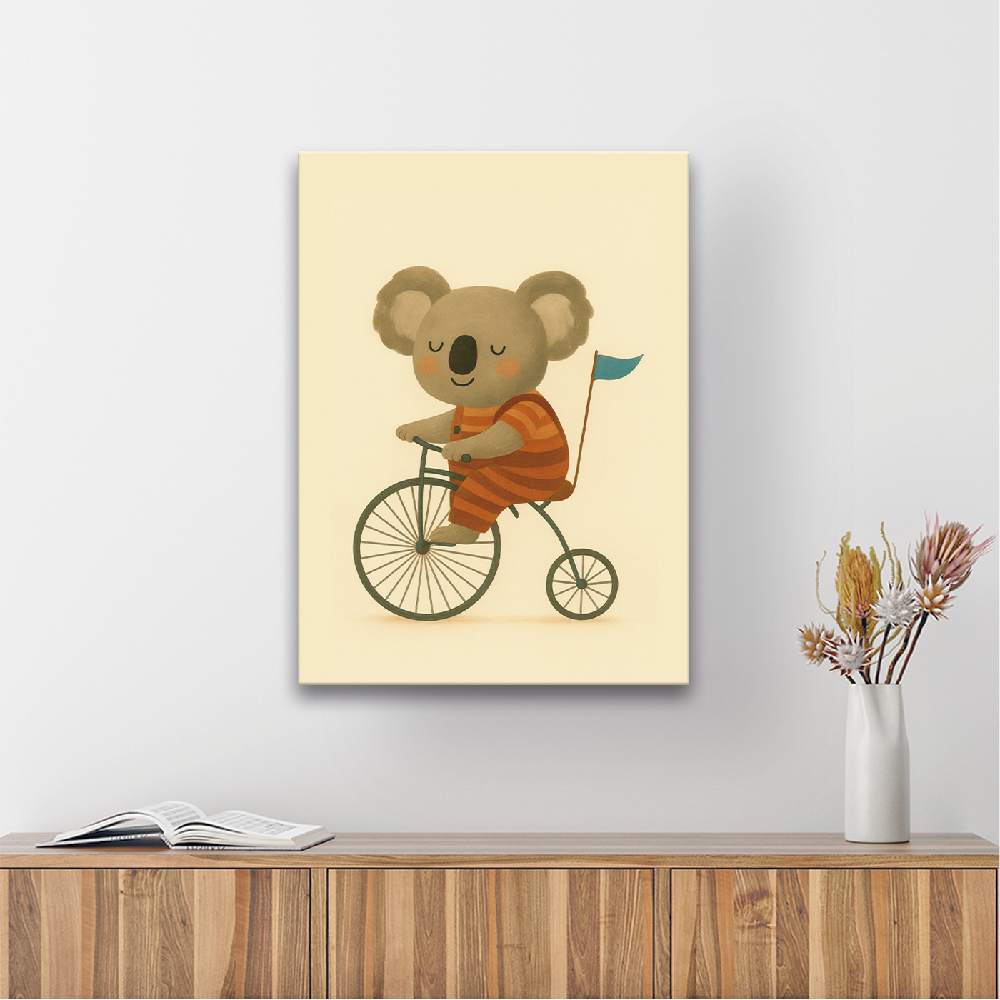 Cuadro Koala en Bicicleta